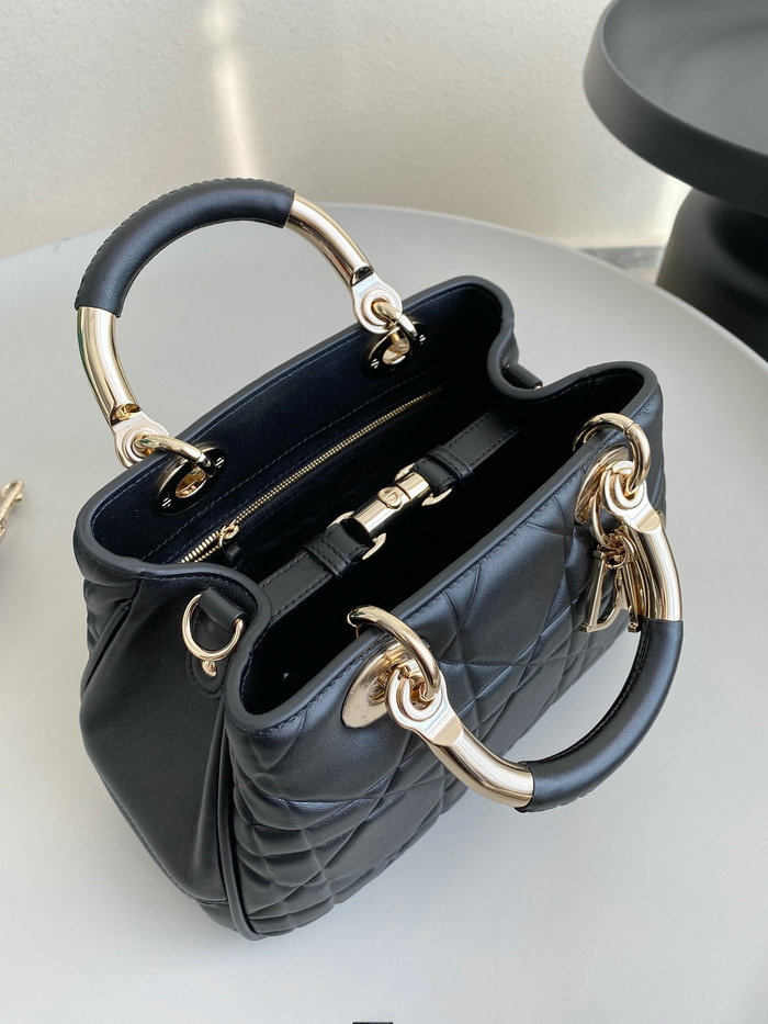 Dior Lady Handbag Black D7501