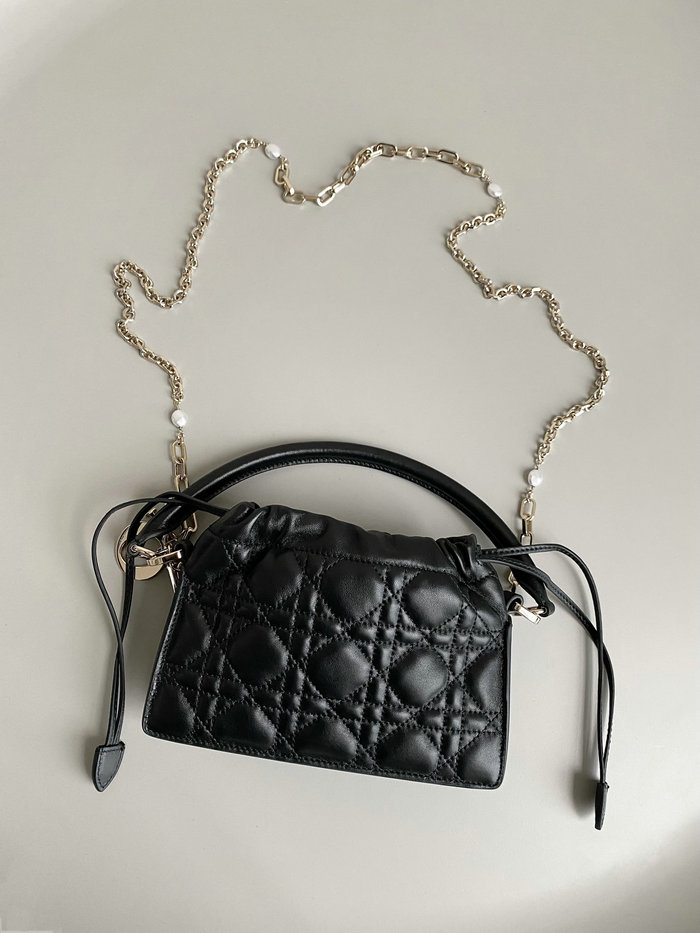 Dior Lady Mini Handbag Black D7201