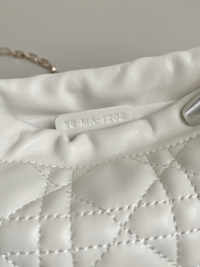 Dior Lady Mini Handbag White D7201