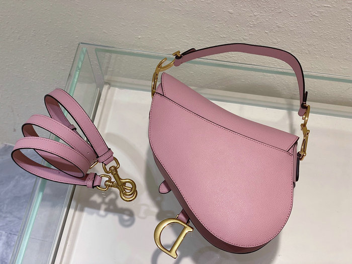 Dior Saddle Bag with Strap Pink M0455