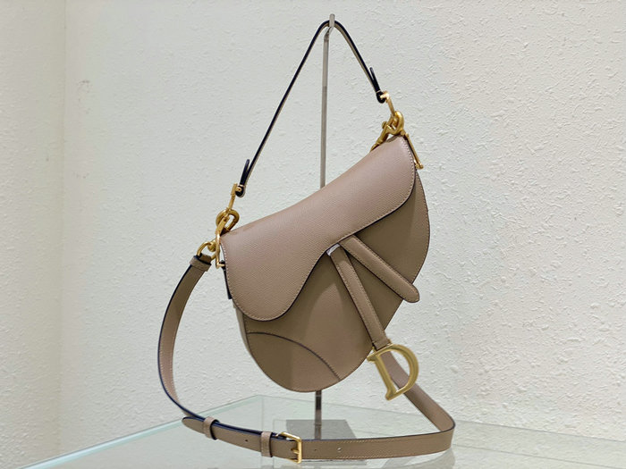 Dior Saddle Bag with Strap Warm Taupe M0455