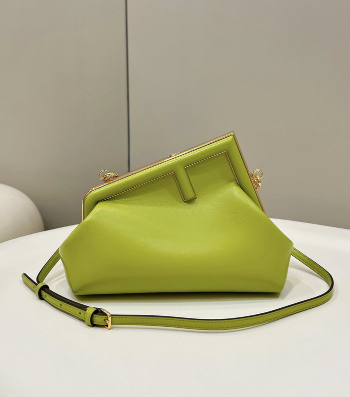 Fendi First small leather bag Green F80018