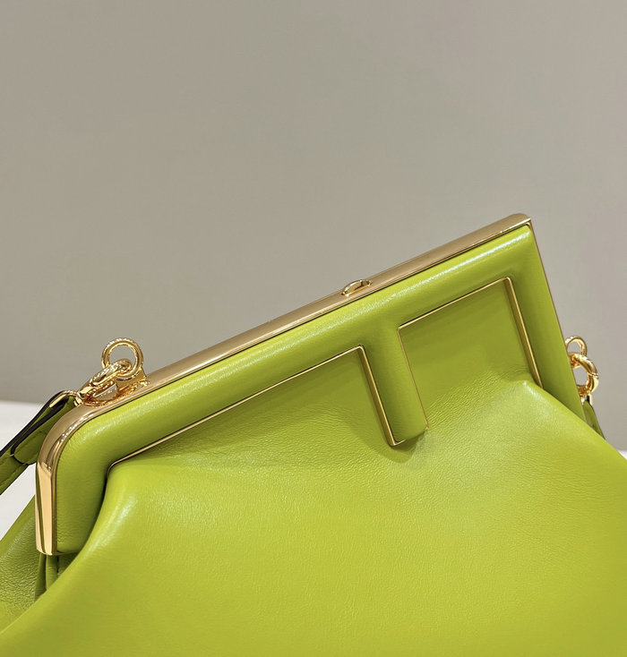 Fendi First small leather bag Green F80018