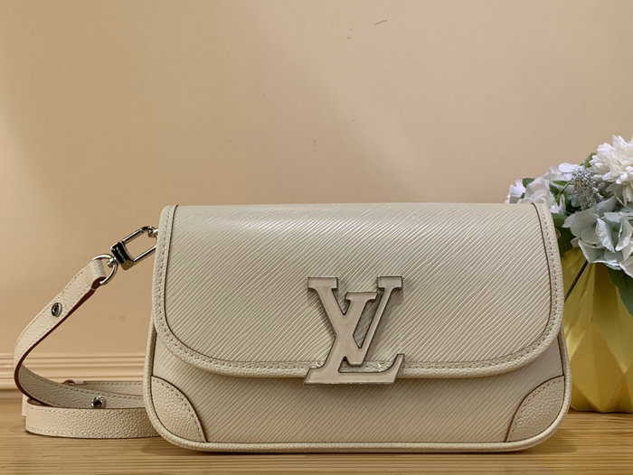 Louis Vuitton Epi Leather BUCI White M59459