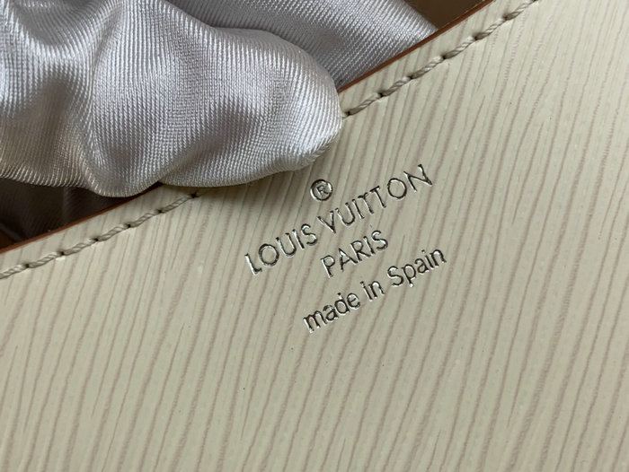 Louis Vuitton Epi Leather BUCI White M59459
