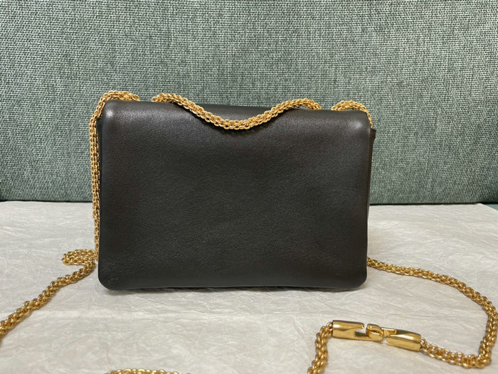 Valentino Garavani One Stud Shoulder Bag Black V1215