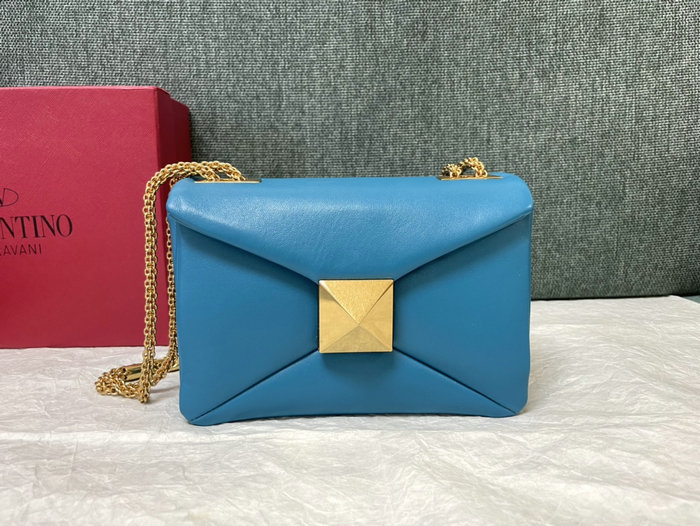 Valentino Garavani One Stud Shoulder Bag Blue V1215