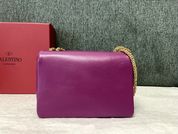 Valentino Garavani One Stud Shoulder Bag Purple V1215