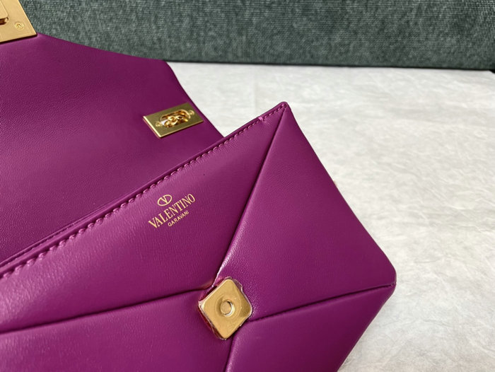 Valentino Garavani One Stud Shoulder Bag Purple V1215