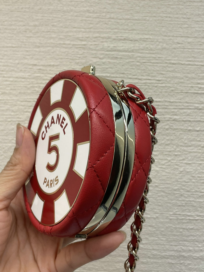 Chanel Clutch with Chain Red AP3074