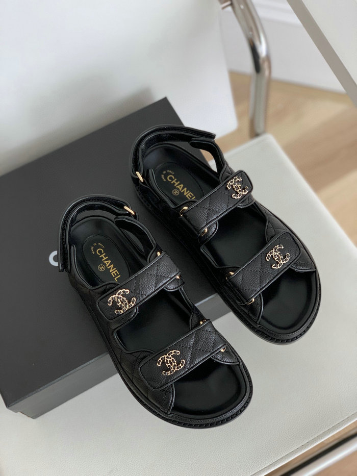 Chanel Sandals Black CS02172