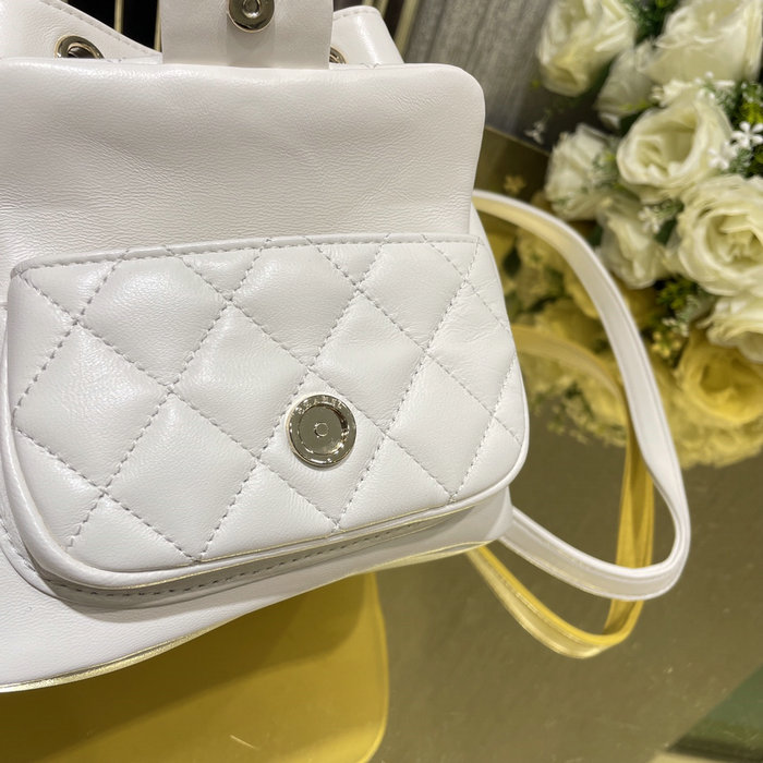 Chanel Small Duma Drawstring Backpack Black AS2908