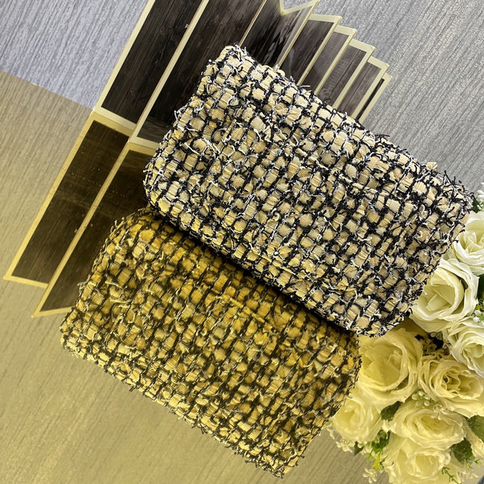 Chanel Tweed Small Flap Bag Blue CF69904