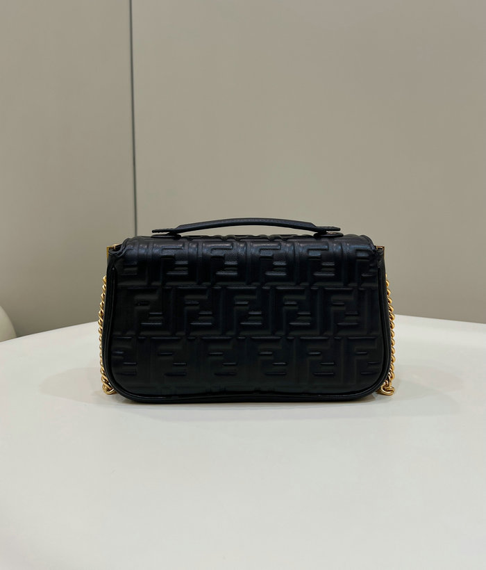 Fendi Baguette Chain Midi Bag Black F8533