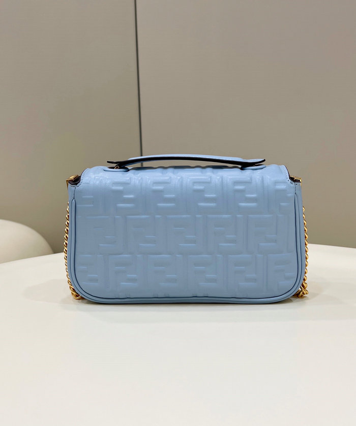 Fendi Baguette Chain Midi Bag Blue F8533