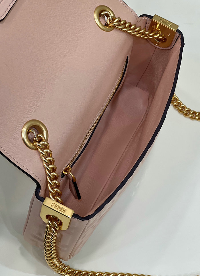 Fendi Baguette Chain Midi Bag Pink F8533