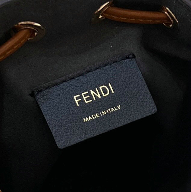 Fendi Mon Treso Bucket Bag Brown F8288