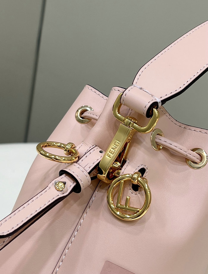 Fendi Mon Treso Bucket Bag Pink F8288