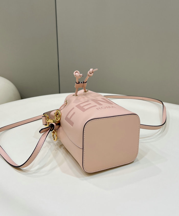 Fendi Mon Treso Bucket Bag Pink F8288