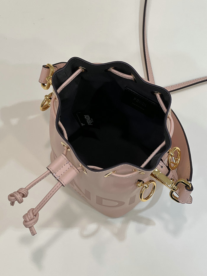 Fendi Mon Treso Bucket Bag Pink F8288