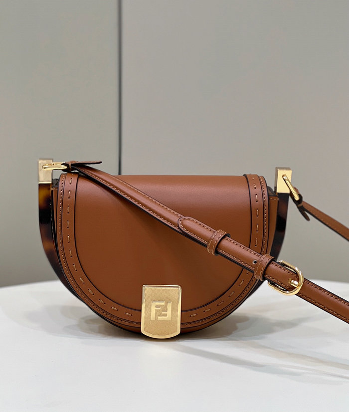 Fendi Moonlight Leather Bag Brown F80008