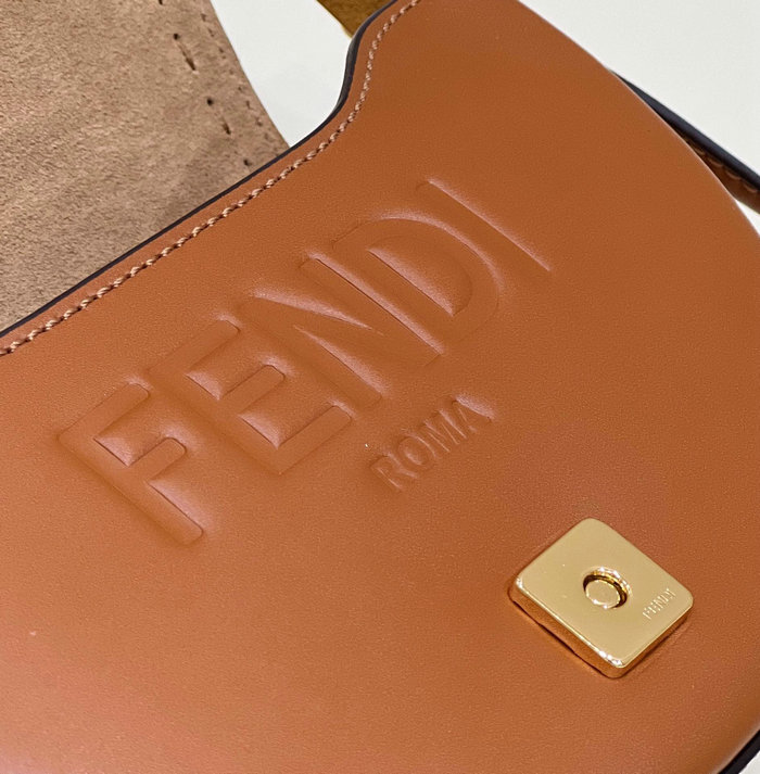 Fendi Moonlight Leather Bag Brown F80008