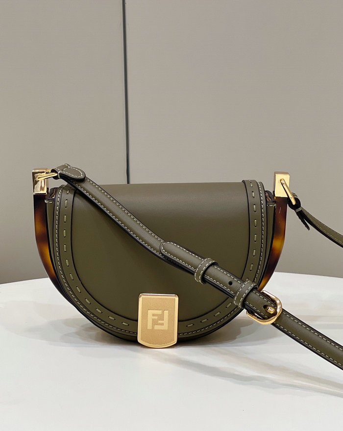 Fendi Moonlight Leather Bag Green F80008