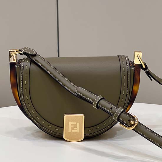 Fendi Moonlight Leather Bag Green F80008