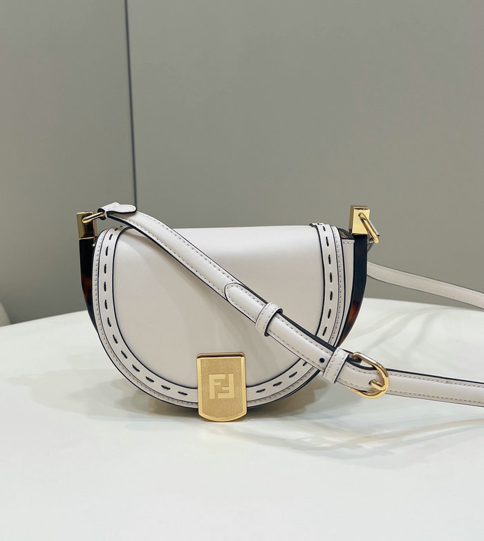 Fendi Moonlight Leather Bag White F80008