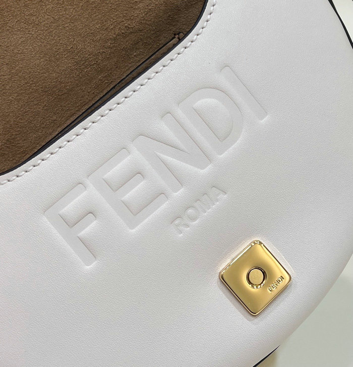 Fendi Moonlight Leather Bag White F80008