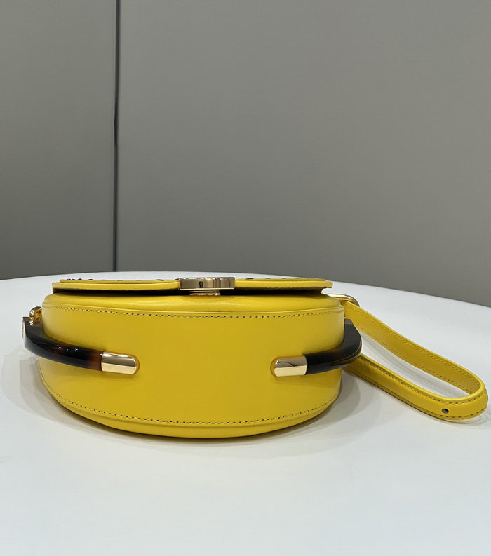 Fendi Moonlight Leather Bag Yellow F80008