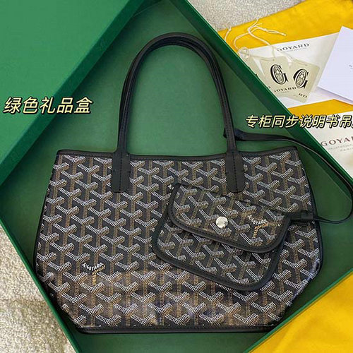 Goyard Goyardine Mini Tote Bag Black G6003