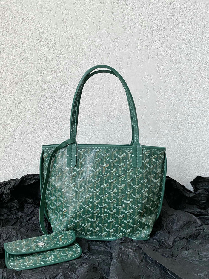 Goyard Goyardine Mini Tote Bag Green G6003