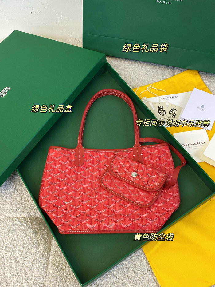 Goyard Goyardine Mini Tote Bag Red G6003