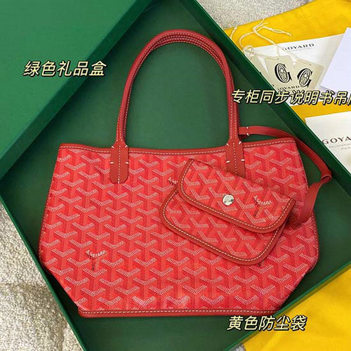 Goyard Goyardine Mini Tote Bag Red G6003