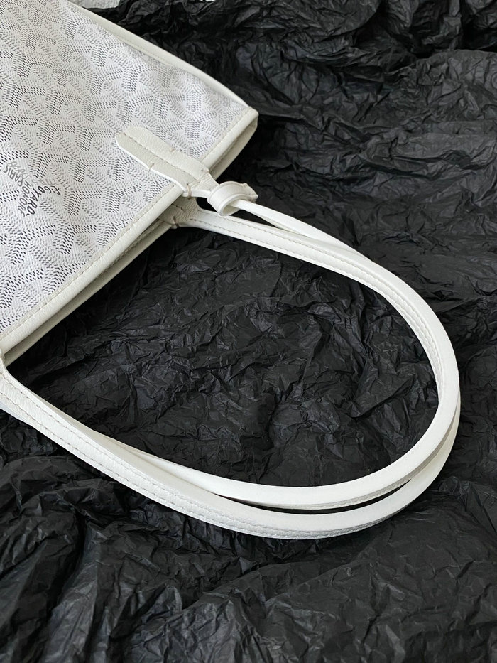 Goyard Goyardine Mini Tote Bag White G6003