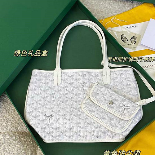 Goyard Goyardine Mini Tote Bag White G6003