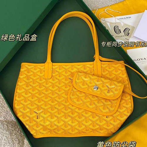 Goyard Goyardine Mini Tote Bag Yellow G6003
