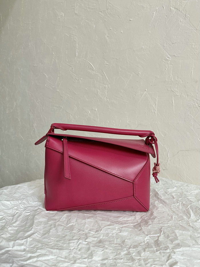 Loewe Small Puzzle Edge Leather Bag Pink L02231