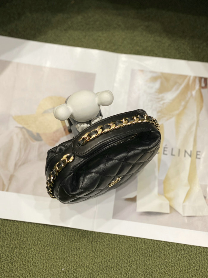 Chanel Lambskin Pouch Black AP3095