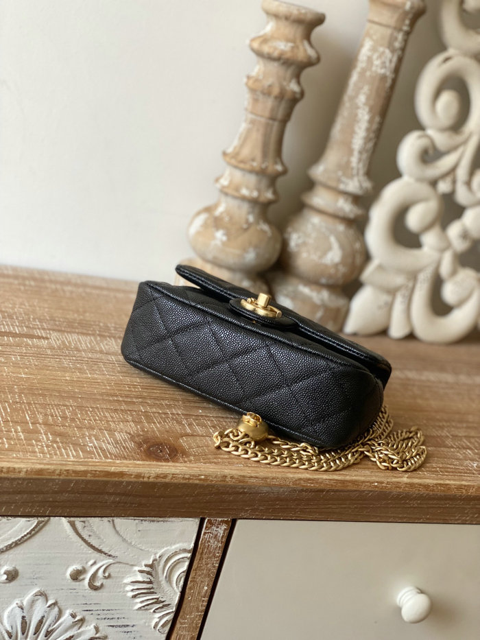 Chanel Leather Mini Flap Bag Black AS3828 [AS3828] - $228.00 : Luxury ...