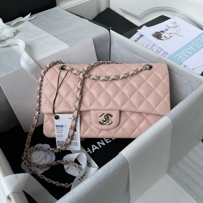 Classic Chanel Medium Flap Bag Pink CF1112