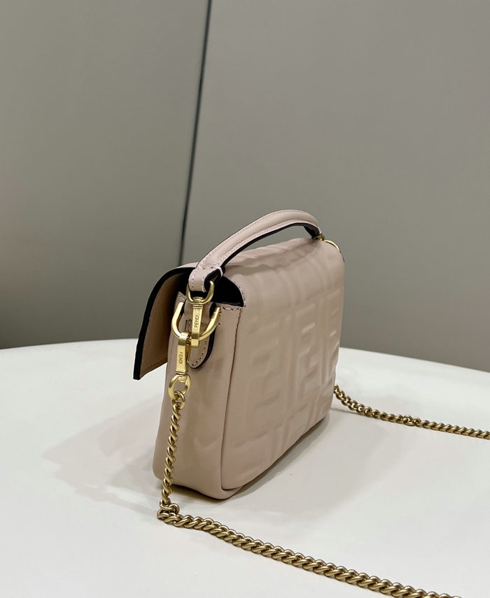 Fendi Baguette Mini leather bag Beige F0191S