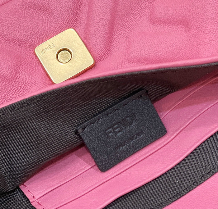 Fendi Baguette Mini leather bag Pink F0191S