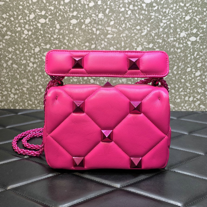 Valentino Small Roman Stud The Shoulder Bag Pink WB0l04