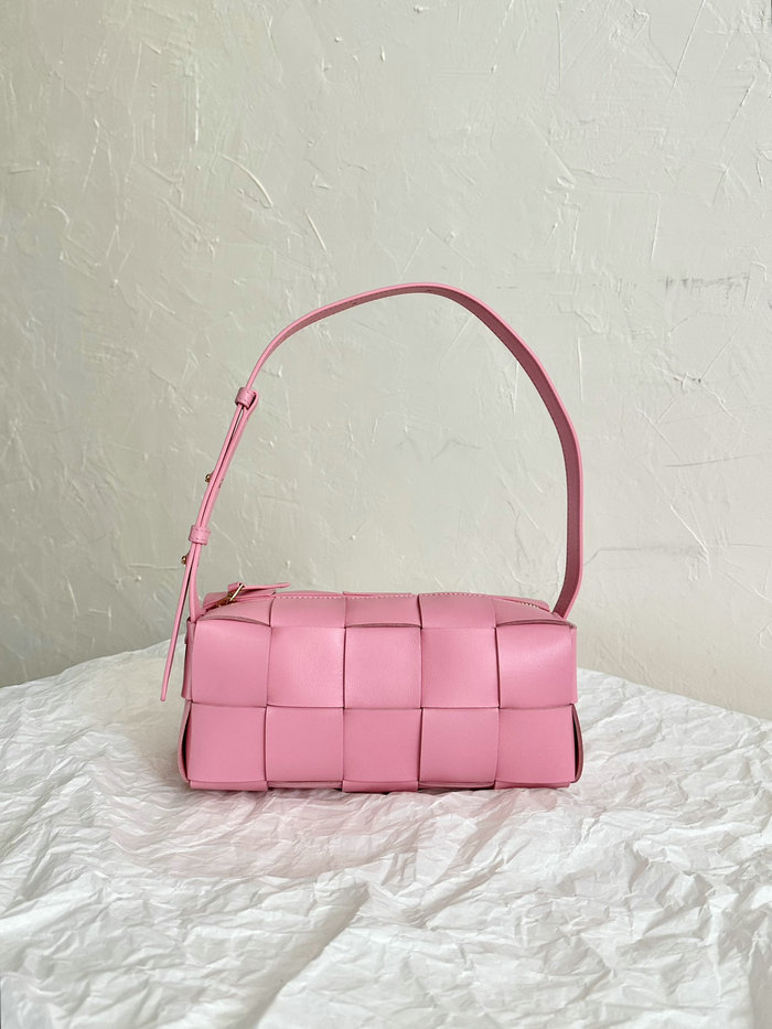 Bottega Veneta Brick Cassette Small Shoulder Bag Pink B721966