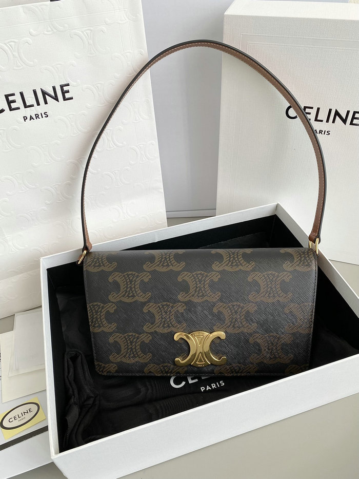 Celine Trapeze Triomphe Canvas Bag C35038