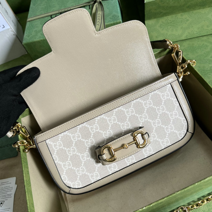 Gucci Horsebit 1955 GG Supreme shoulder bag Beige 735178