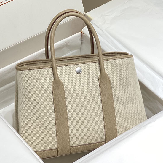 Hermes Canvas Garden Party 30 Bag HG030301