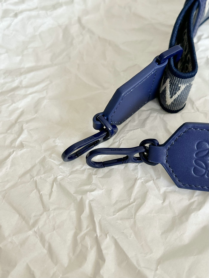 Loewe Small Puzzle Edge Leather Bag Blue L02231